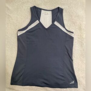BCG Gray Sleeveless Fitted Tank Top